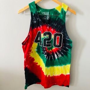 420 Tie Dye Tank Top - Hot Topic